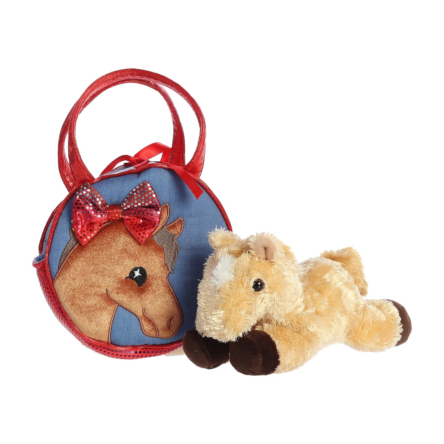 Aurora® Fashionable Fancy Pals™ Pretty Pony Stuffed Animal - Plush with Stylish Purse for Dress Up Fun - Perfect for Kids 3+ Years, Costumes,