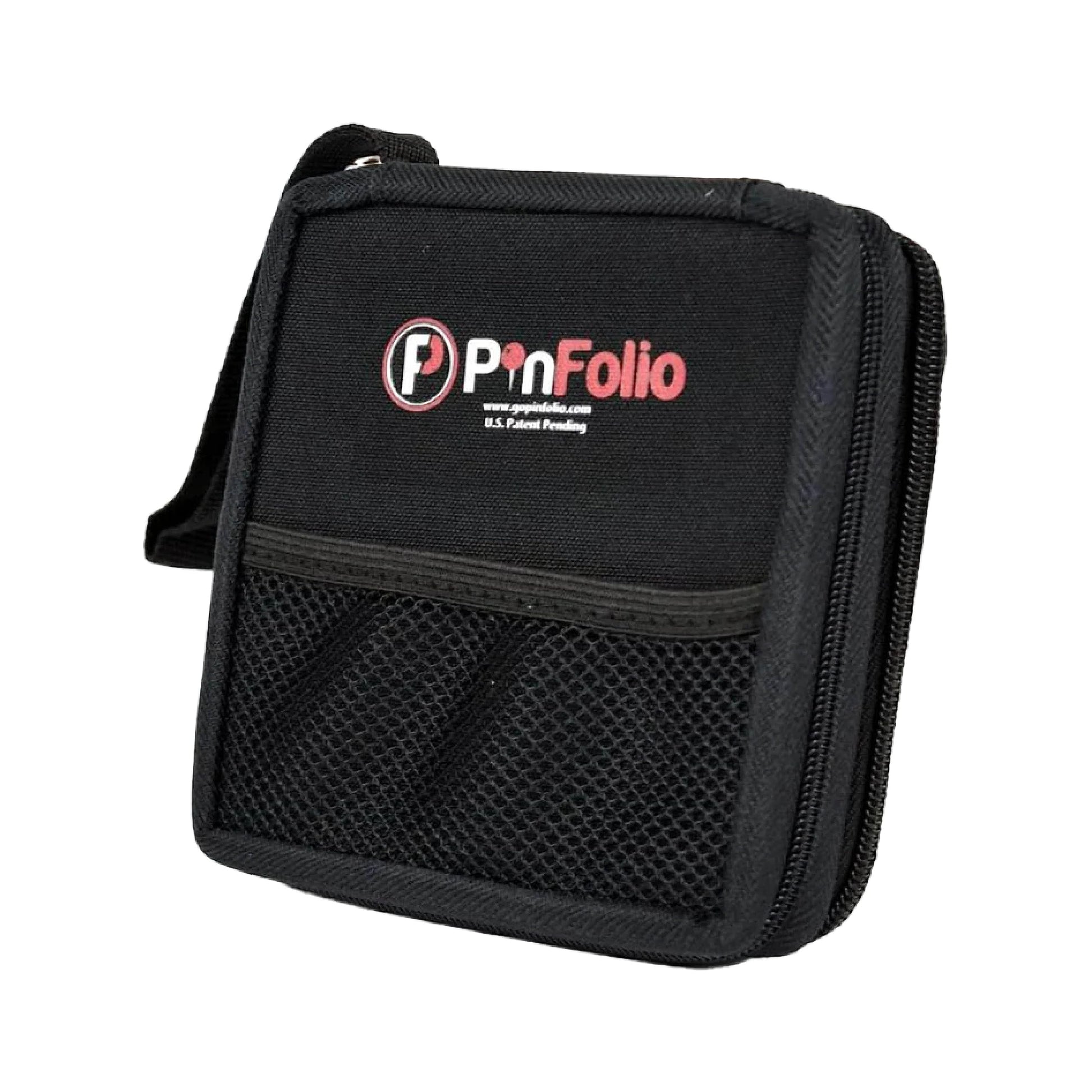PinFolio Mini Show Pin Display Bag, Lightweight & Compact Mini Sports Pin Book with Carry Strap for Easy Trading Up to 48 1-Inch Enamel Pins (Pink &