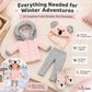 18 Inch Doll Winter Clothes Set - 4PC Koala Snow Jacket Coat Outfit with Matching Hat & Boots Compatible with American Girl, Our Generation, My Life