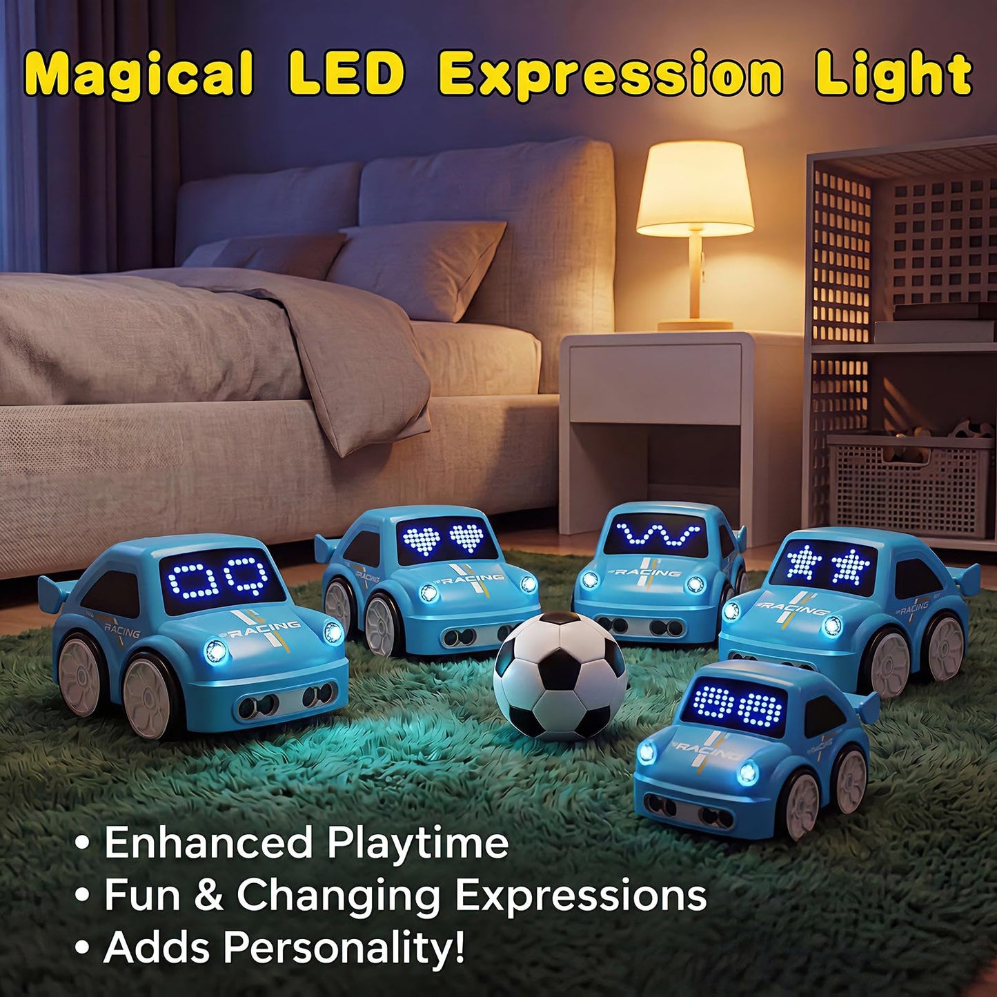 MericTop Magic Mini Bus car, 2.4 GHZ Remote Control Car with LED Lights