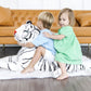 Melissa & Doug Giant Siberian White Tiger - Lifelike Stuffed Animal (Over 5 feet Long)