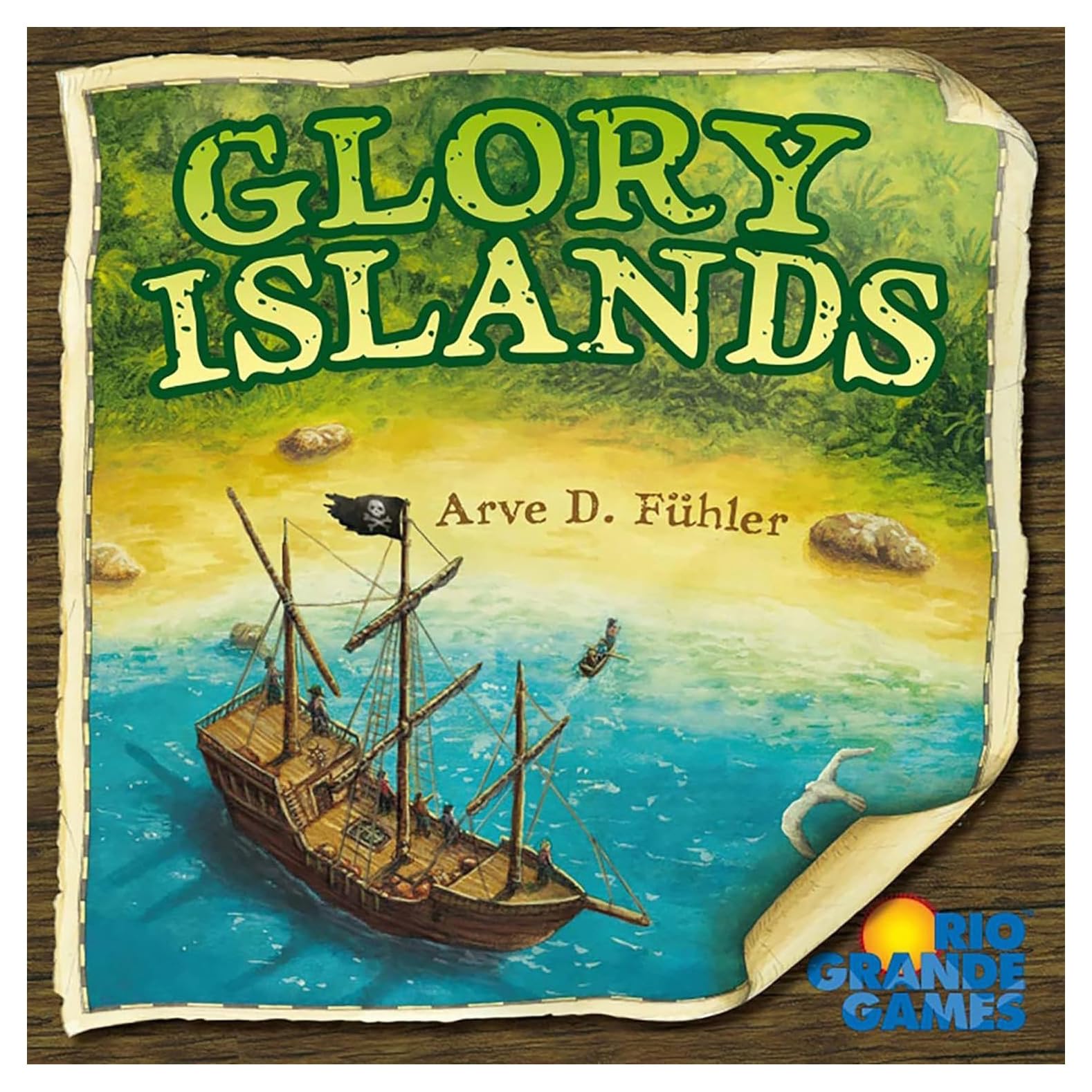 Rio Grande Games: Glory Islands Pirate Adventure Board Game, 2-4 Players, Strategy Card Game for Adults