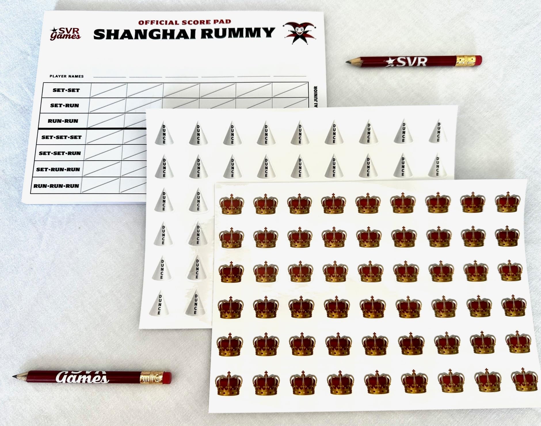 SVR Games Shanghai Rummy Card Game Complete Box Set