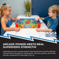Marvel Avengers Air Hockey Table for Kids - Wooden Tabletop Game with Puck, Pushers & Air Flow System - Marvel Licensed - Kids 4+