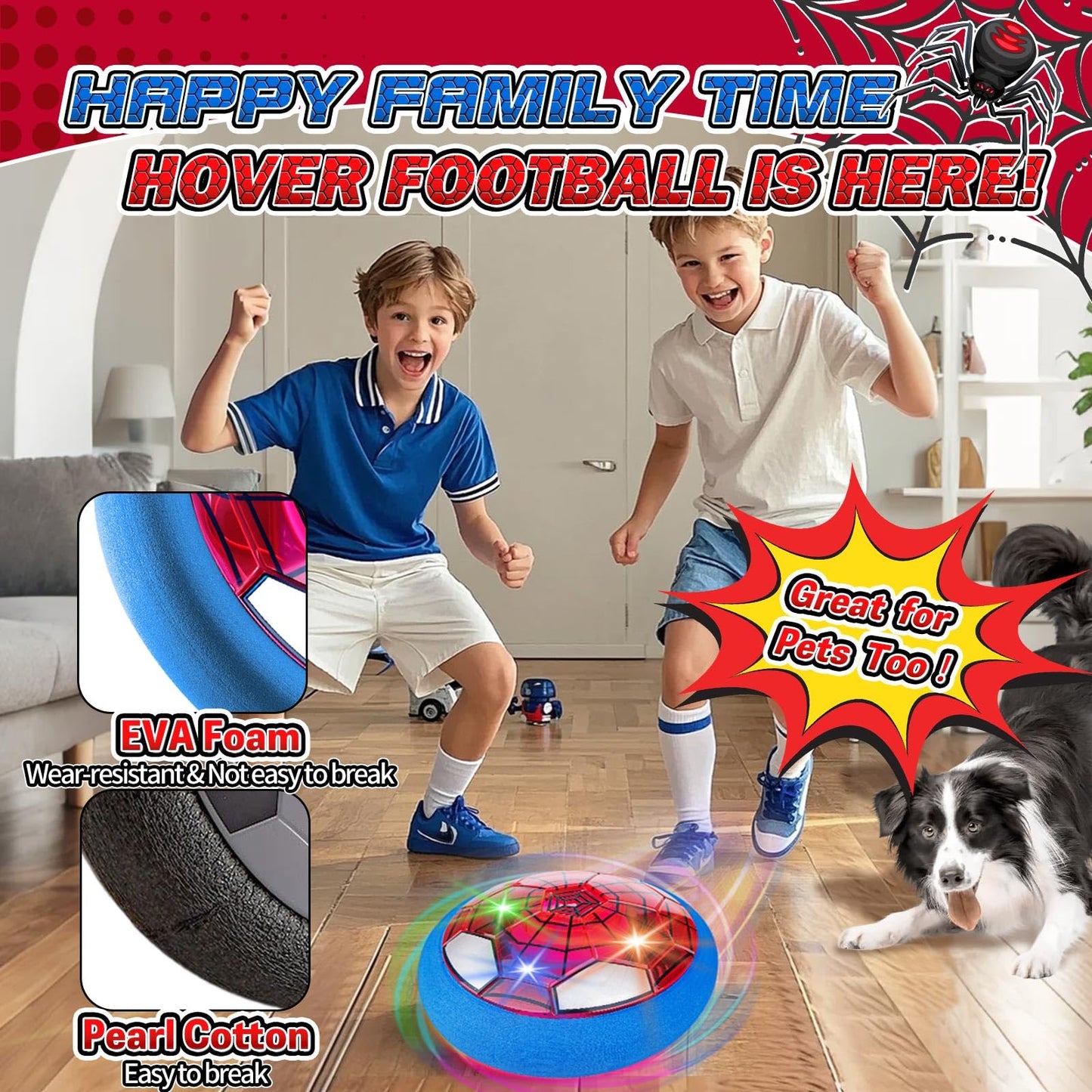 Hover Soccer Ball for Kids, Boy Girl Birthday Gifts, Outdoor Indoor Toy Games Gift for Boys Girls Age 5 6 7 8 9 10 11 12 Year Old, Kids Toys Hover