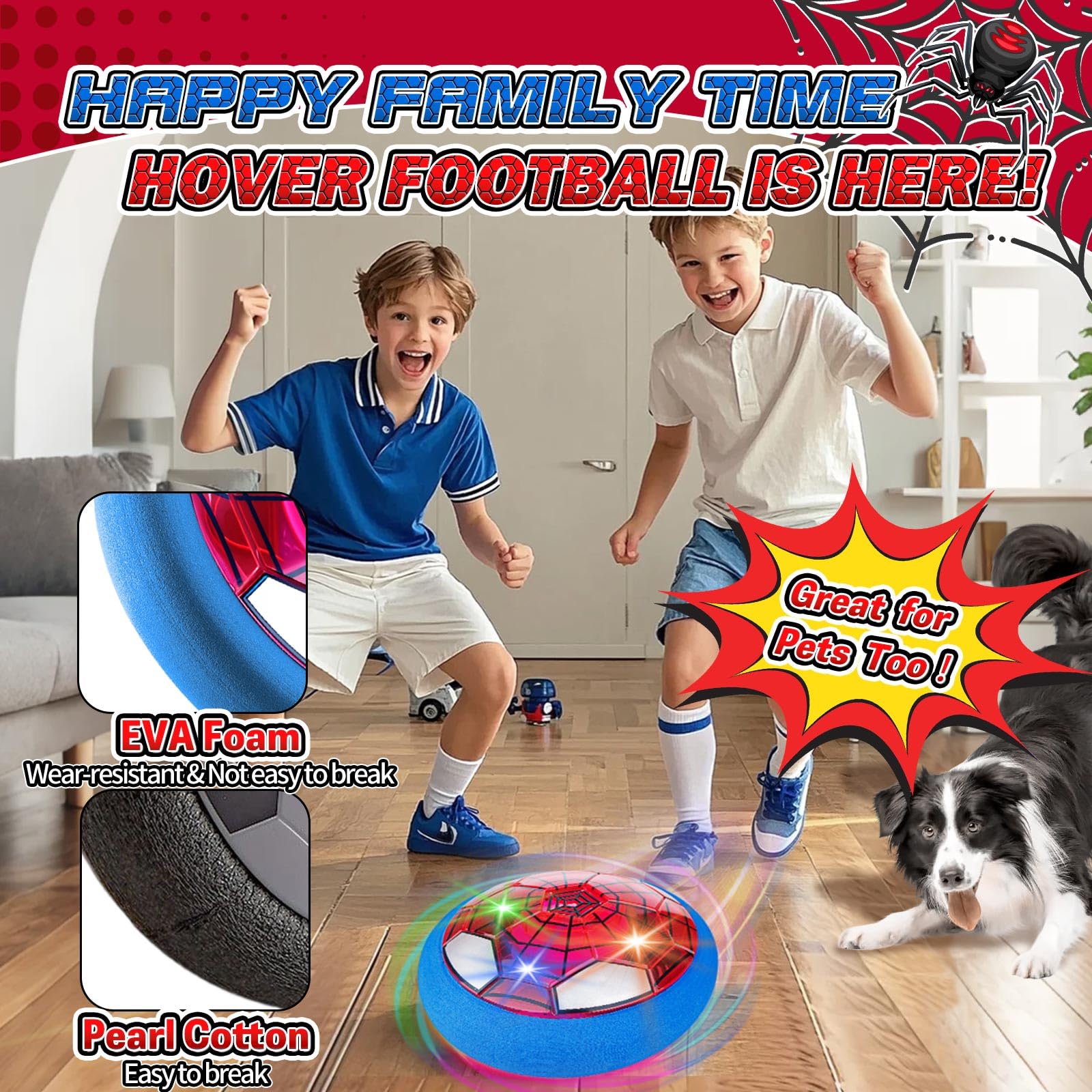 Hover Soccer Ball for Kids, Boy Girl Birthday Gifts, Outdoor Indoor Toy Games Gift for Boys Girls Age 5 6 7 8 9 10 11 12 Year Old, Kids Toys Hover