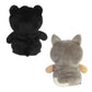 Aurora® Responsibly Made Eco Nation™ Reversible Eco Pairs: Black Bear and Wolf Stuffed Animal - Ideal for Playtime Adventures - Perfect for Birthdays