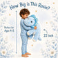 gnomantic Dinosaur Weighted Stuffed Animals, Plush Pillow for Kids