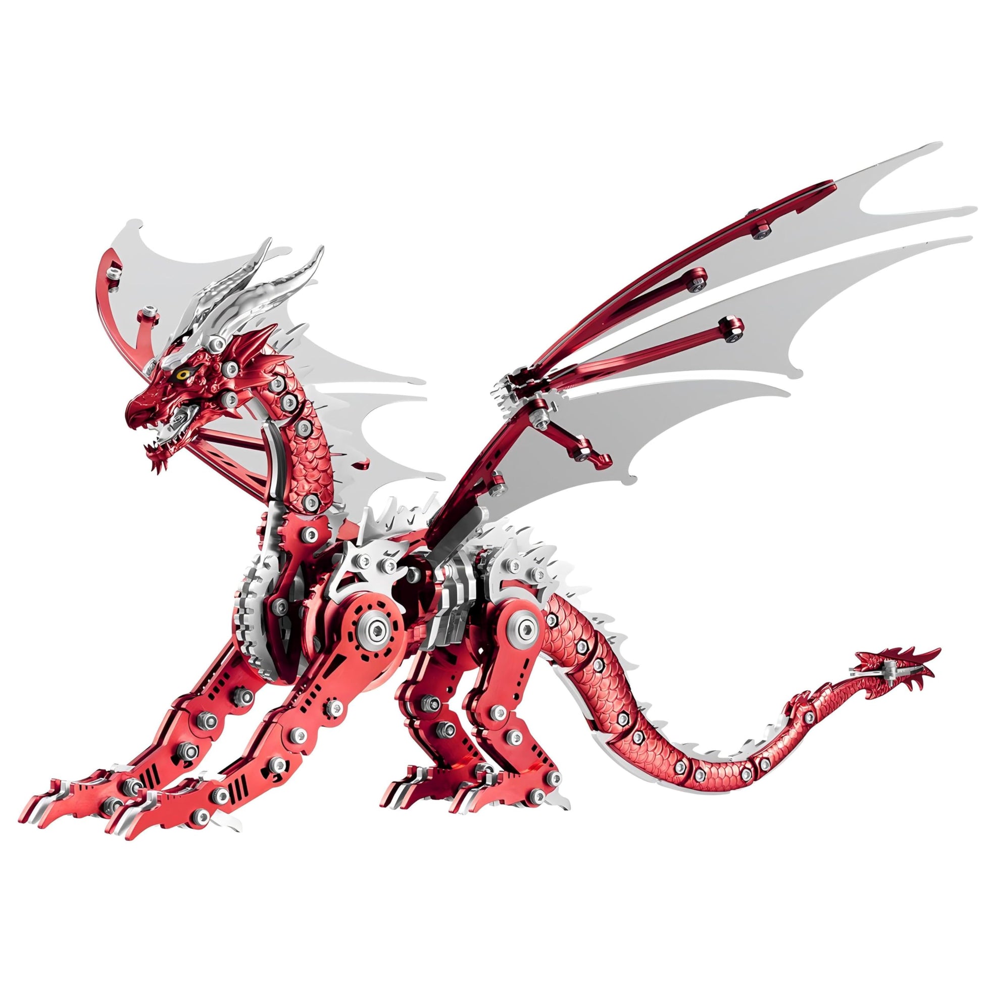 LONGPIN 3D Metal Puzzles for Adults, Mechanical Dragon Model Kit