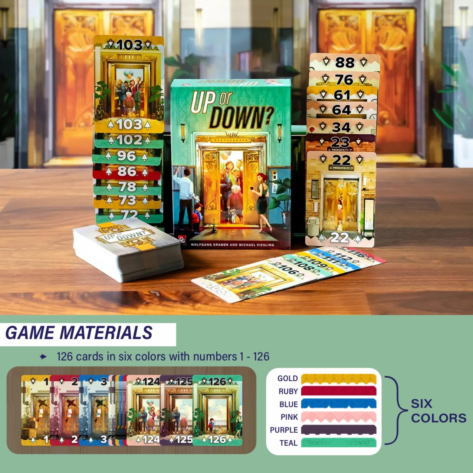 Capstone Games Up or Down? Interactive Strategy Card Game Ages 8+ Family