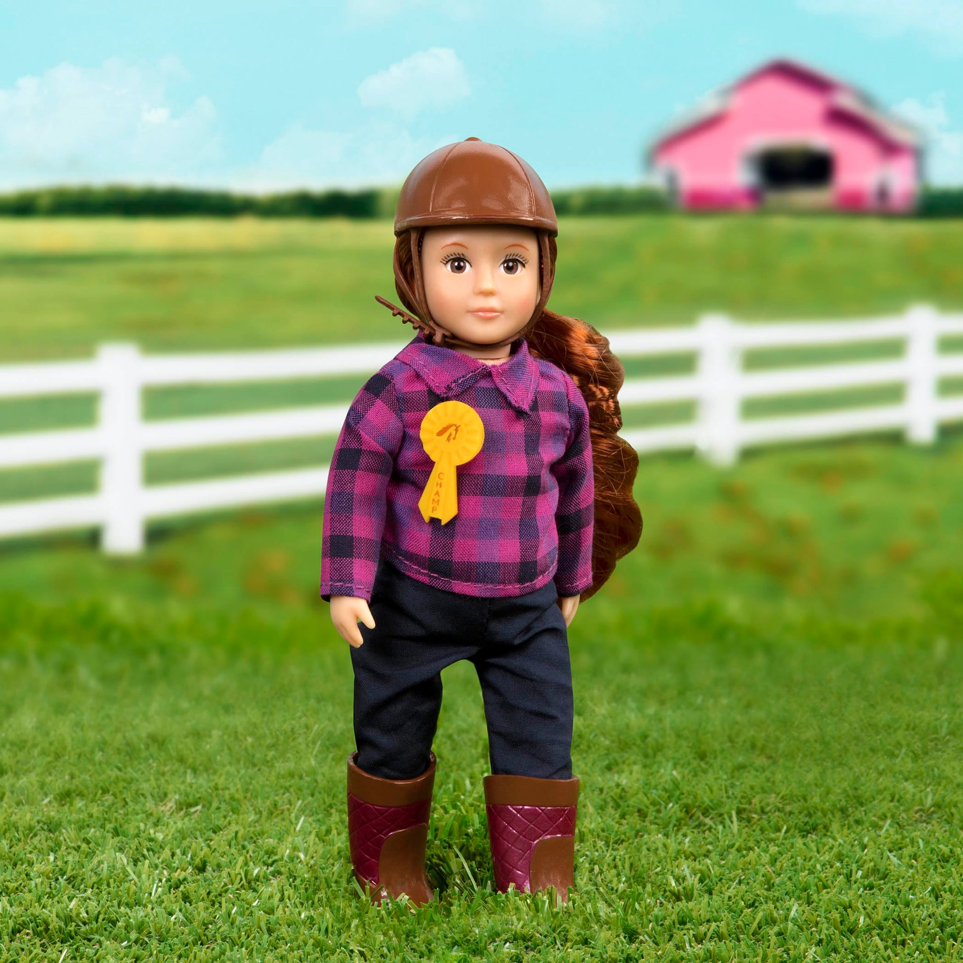 Lori - Horseback Riding Mini Doll - 6-Inch Equestrian Doll - Horse Riding Outfit & Accessories - Clothes, Helmet, Boots & Ribbon - 3+ Years- Samanda