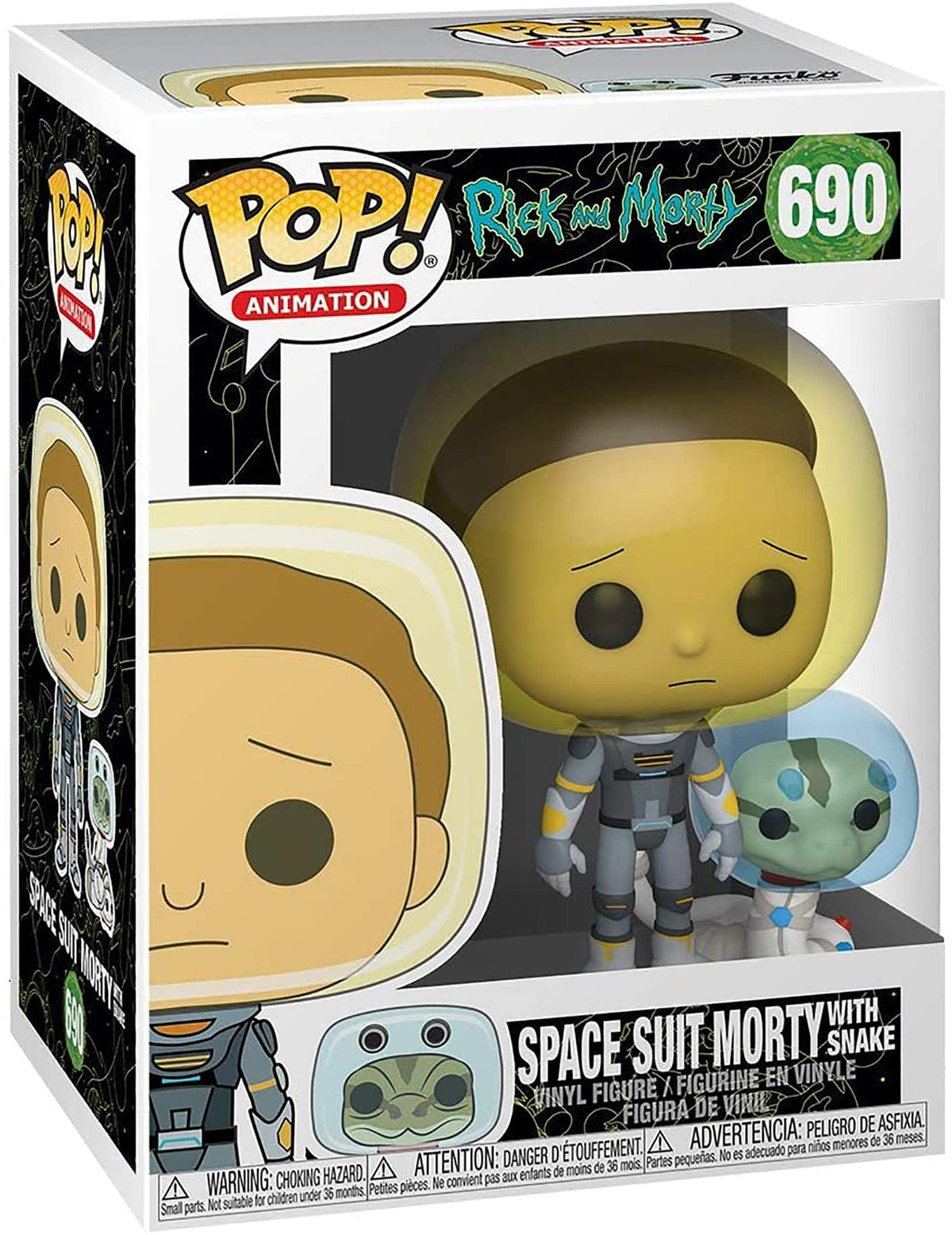 Funko Pop! Animation: Rick and Morty - Space Suit Morty with Snake