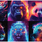 Buffalo Games - Wumples - Wumples - Neon Fauna - 1000 Piece Jigsaw Puzzle for Adults -Challenging Puzzle Perfect for Game Nights - Finished Size is