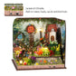 Splashora DIY Miniature Dollhouse Kit, Forest Fairyland with Cherry Blossom Tree, Tiny House Building Kit for Adults DIY Crafts Birthday for Family