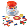 Learning Resources Plastic Pattern Blocks 250 Set - Classroom Must Haves, Math Teaching Tools, Homeschool Supplies, Math Manipulatives