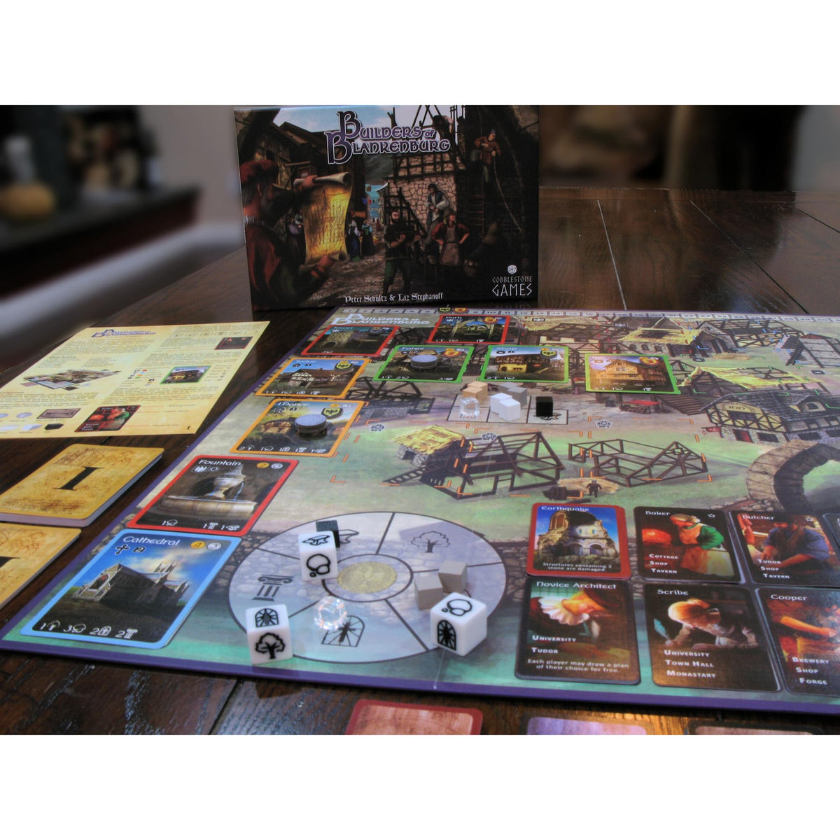 Cobblestone Games Builders of Blankenburg: 2nd Edition Board Game - Worker Placement, Ages 14+, 2-5 Players