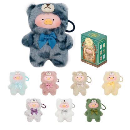 TOYZERO + Official Lulu The Piggy Blind Box-Vintage Teddy Shop Series Plush Keychain Blind Boxes Figures Cute Stuffed Animals Mystery Box Collectibles