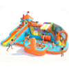 Letsgokid Water Bounce House for Big Kids, 12-in-1 Double Water Slide Bounce House with 750W Blower, Toy Stand, Climbing Wall, Splash Pool