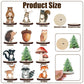 12 Pcs Painted Woodland Animals Wood Table Centerpieces Cutout Shapes Woodland Baby Shower Decorations Wild Creatures Wood Table Topper for Forest