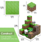 TOCCOOL Magnetic Building Block Set, Pixelated Grass Building Block Assembly Kit, Including Sheep and Rabbit Accessories, Can be Used for Creative DIY
