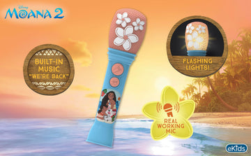 Moana Toy Microphone for Kids, Toy for Toddlers Includes Music and Lights