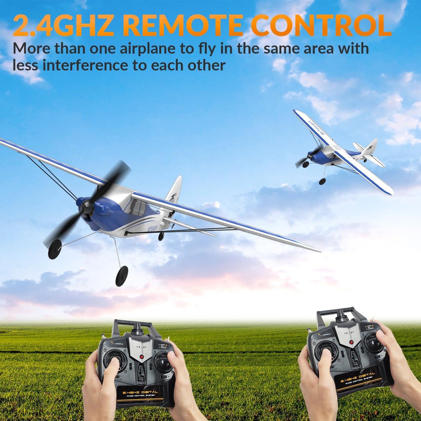 RCSHOBBY RC Plane Sport Cub 500 S2 Remote Control Airplane 4 Channel RTF