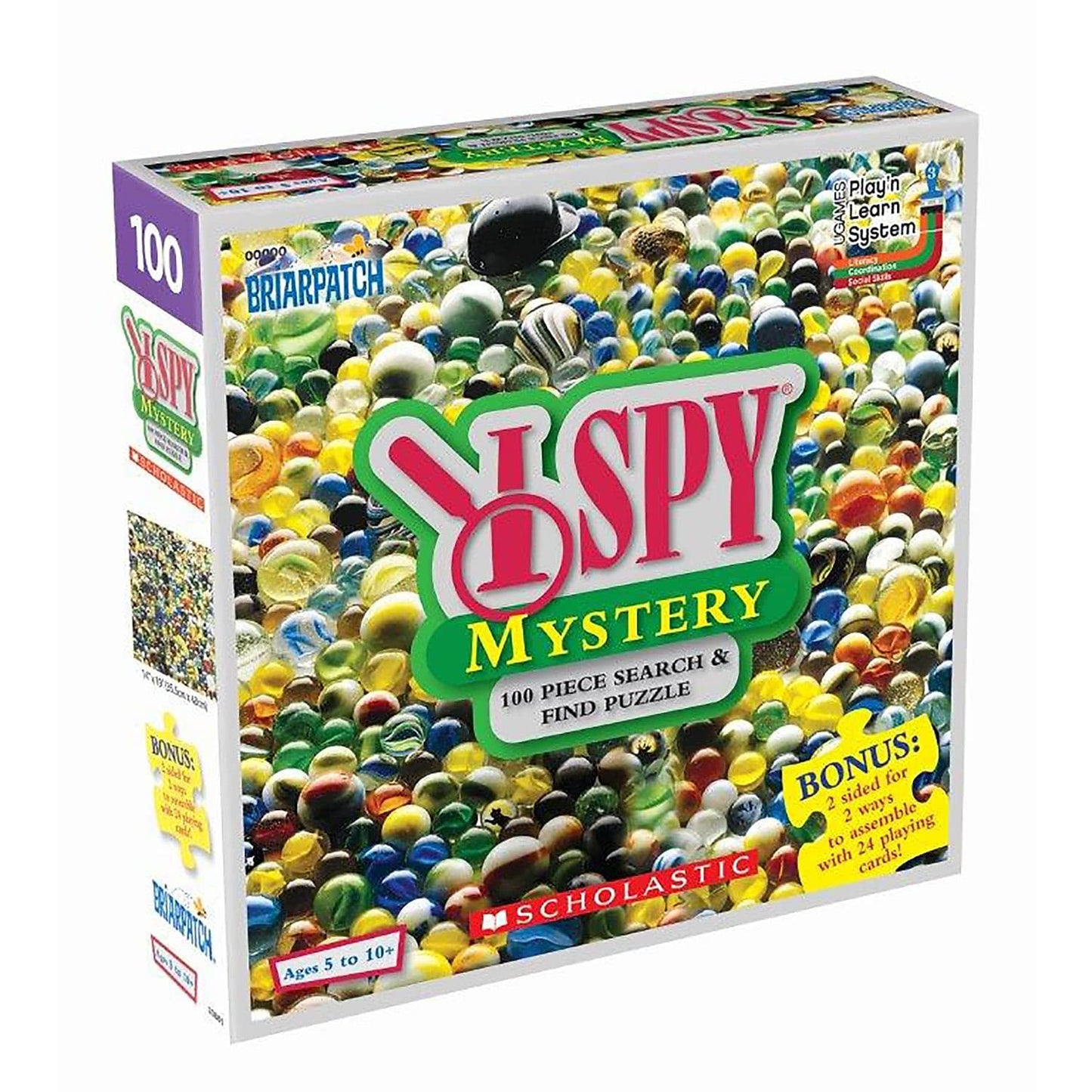 I SPY Mystery 100-Piece Puzzle with 24 Activity Cards, Ages 5+