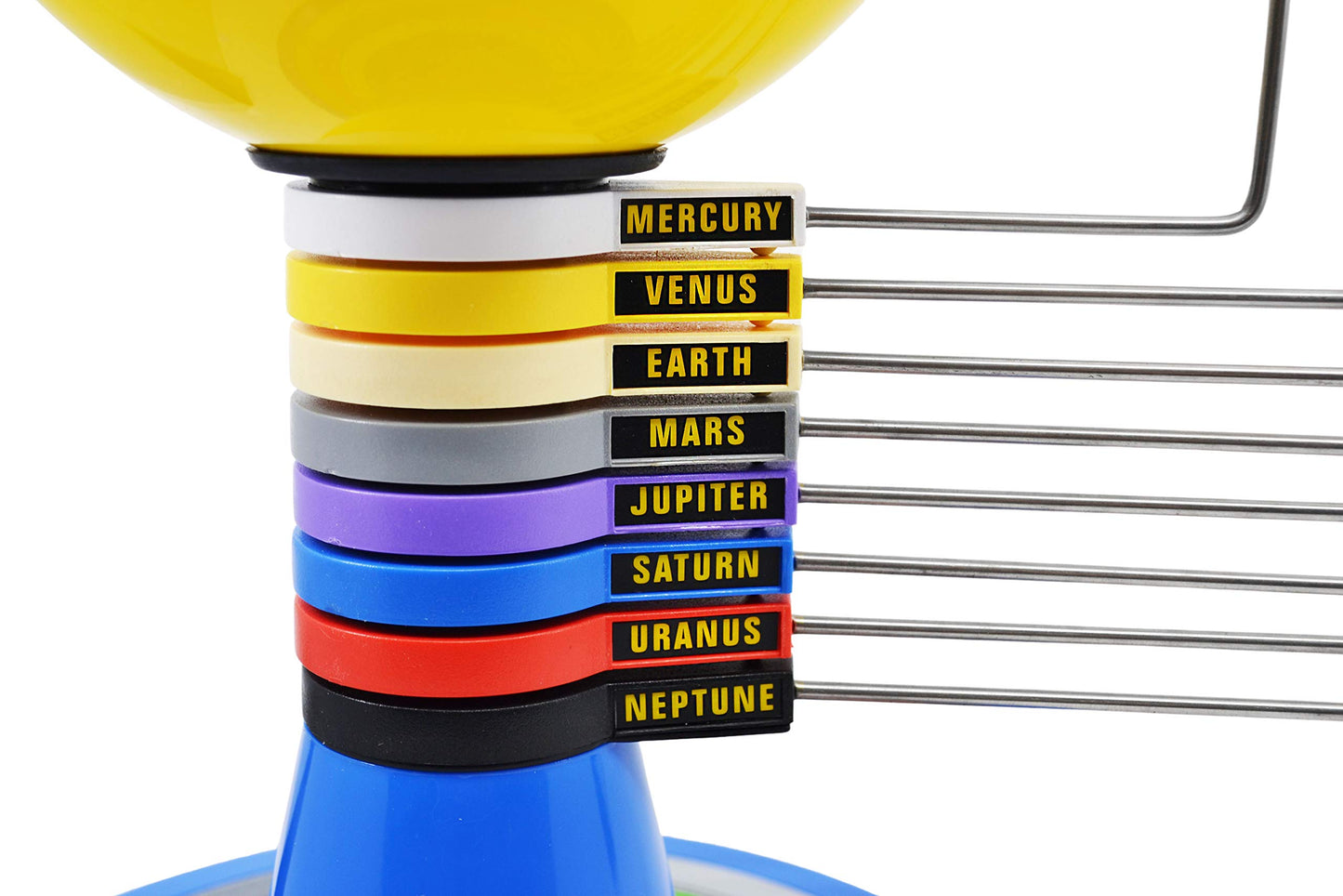 EISCO Solar System Model, 13" - Three Dimensional - Shows Relative Position and Motion of Planets Around The Sun - Includes Experiment Guide