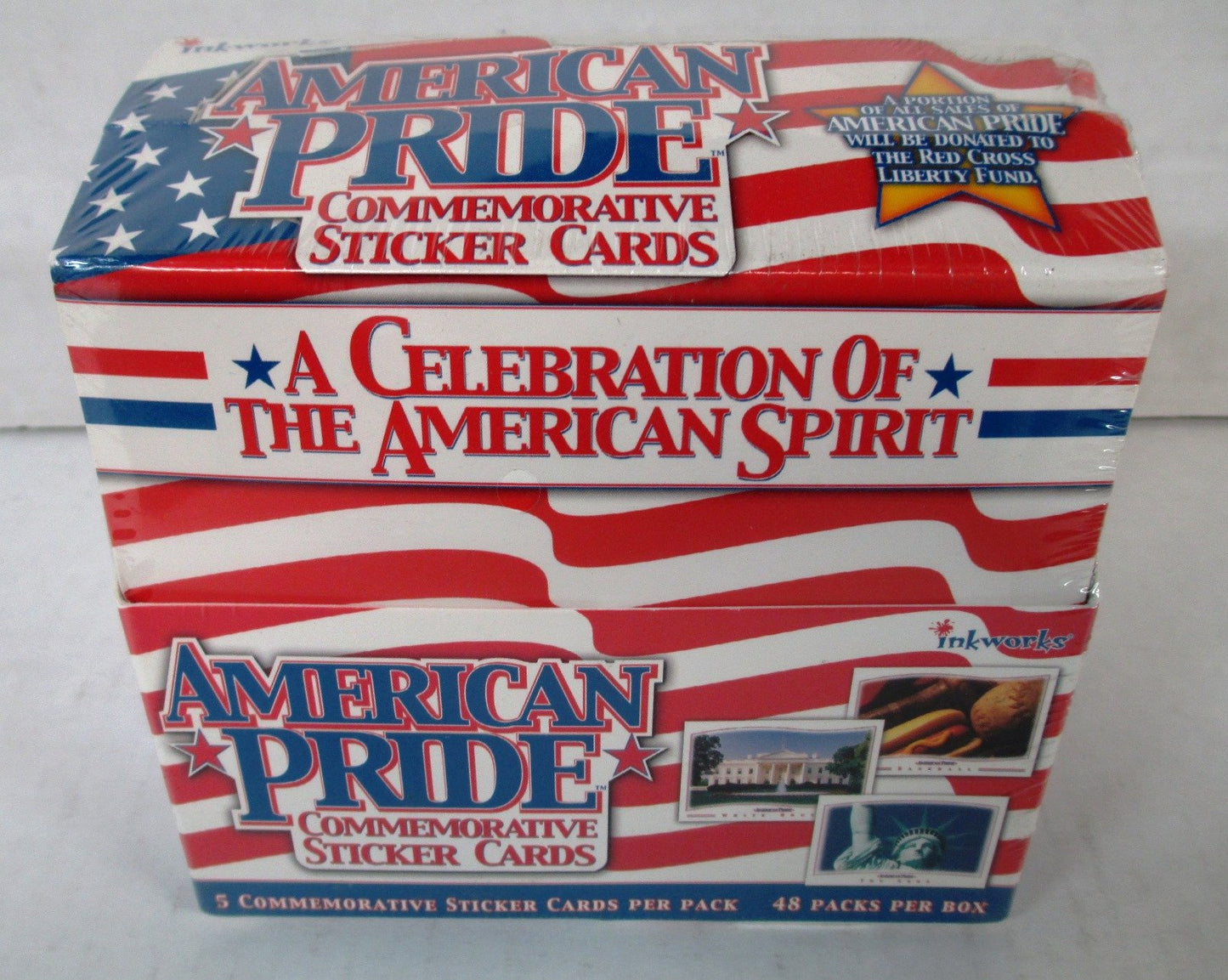 InkWorks American Pride Commemorative Stickers 2001 Sticker Card Set of 45