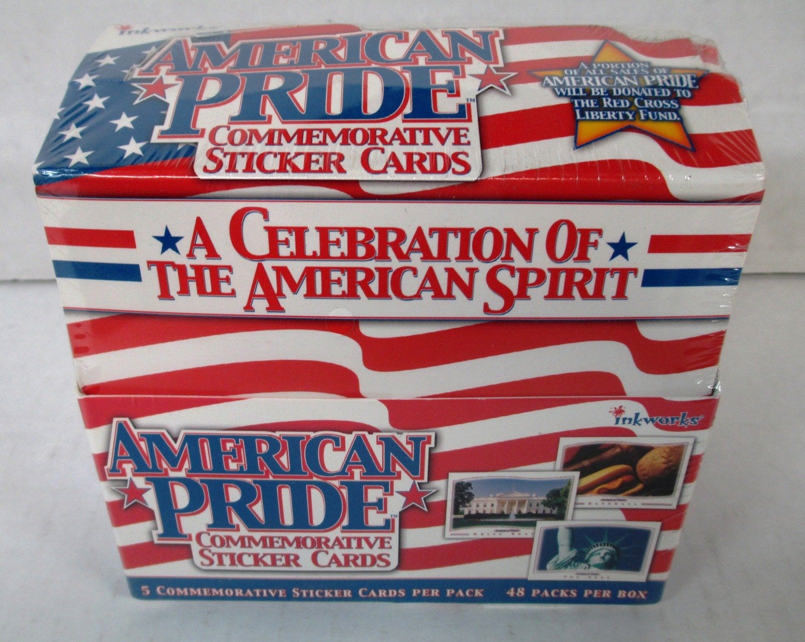InkWorks American Pride Commemorative Stickers 2001 Sticker Card Set of 45