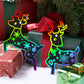 JOYIN 72 Pcs Christmas Scratch Art Ornaments, Scratch Paper Craft Kit Include Snowman, Snowflakes, Christmas Tree, and Reindeer, Rainbow Color Scratch