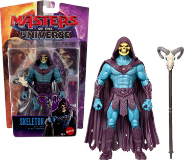 Masters of the Universe Movie Skeletor 5.5 Inch Action Figure Villain Toy, Content Accurate, 14 Movable Joints & Ram Head Havoc Staff