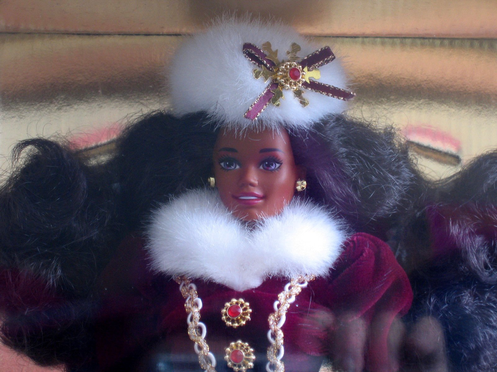 1996 African American Happy Holidays Barbie