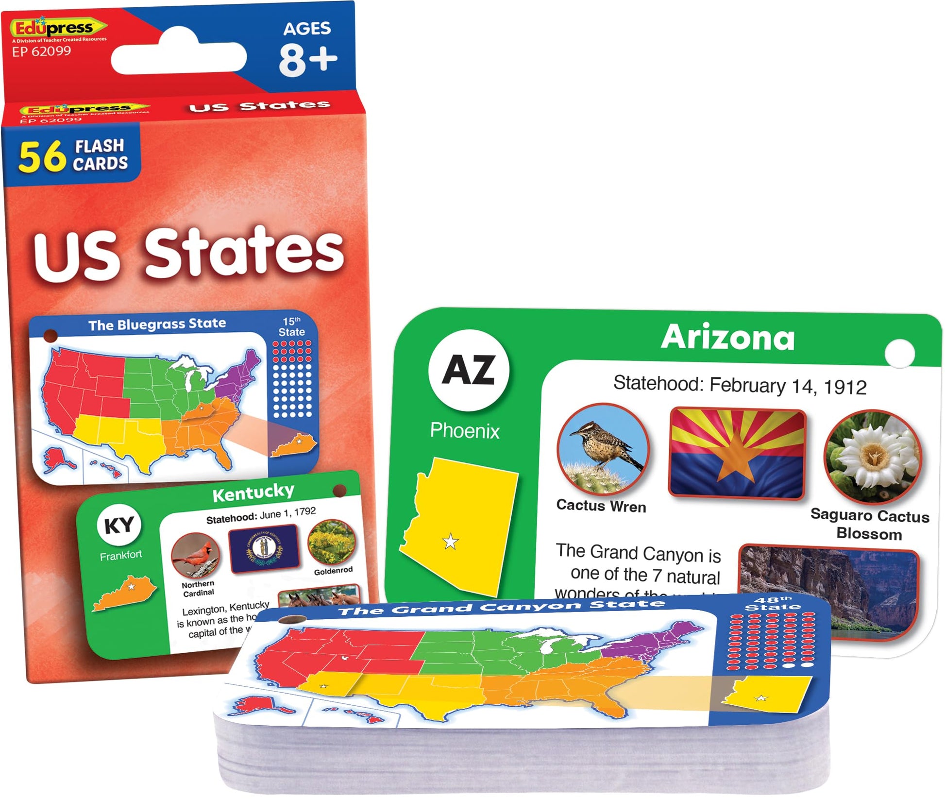 Teacher Created Resources US States Flash Cards (EP62099)