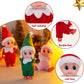 JOYIN Christmas 3PCS Tiny Elf Doll Christmas with 1 red,1 Green and 1 Pink elf Doll,Holiday Decoration Accessories Tiny Gift for Girls Boys Kids