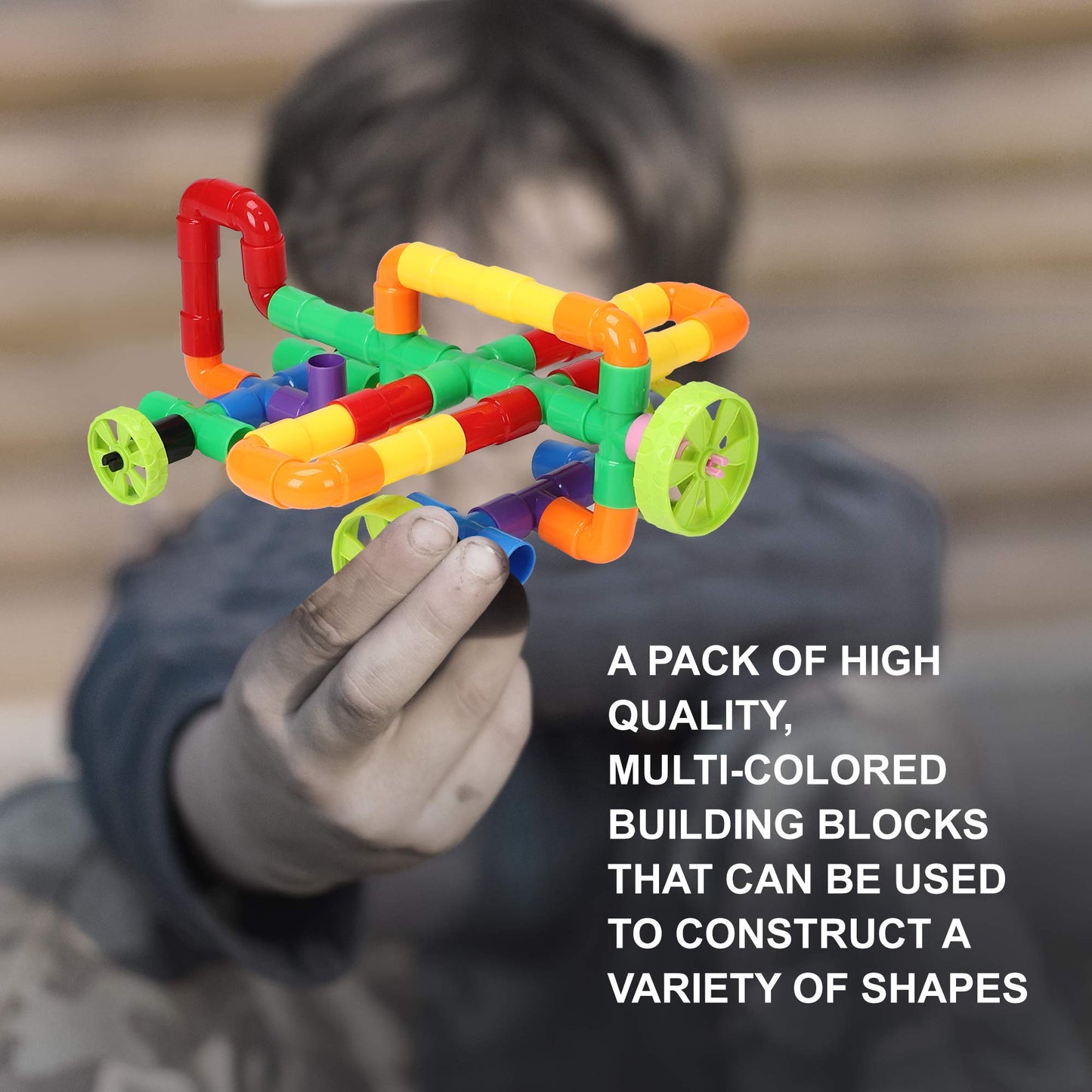 KAKATIMES STEM Building Blocks Toy for Kids, Educational Toddlers Preschool Brain Toy Kit, Constructions Toys for 3 4 5 6 7 8 Years Age Boys