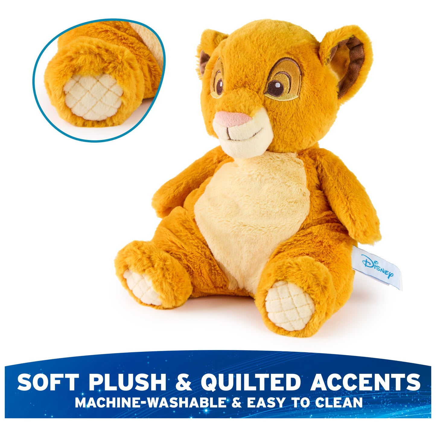 GUND Disney The Lion King Oh So Snuggly Simba 12.5-Inch Plush Toy, Ages 0+