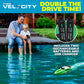Force1 Velocity Green Fast RC Boat- Remote Control Boats for Adults and Kids, Underwater Speed Racing Mini RC Toy for Pools and Lakes, 2.4GHZ