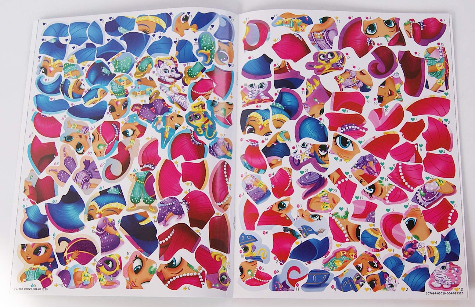 Activity Books Shimmer and Shine Sticker by Numbers Book - Over 130 Stickers and 6 Vibrant Pictures to Fill in!