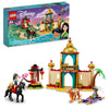 LEGO Disney Princess Jasmine and Mulan Adventure 43208 Palace Set, Aladdin & Mulan Buildable Toy with Horse and Tiger Figures, Gifts for Kids, Girls