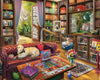 White Mountain 1000 Piece Jigsaw Puzzle Cozy Book Lover, Puzzle Library