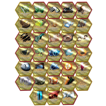 Renegade Game Studios Heroscape Glyph Pack Expansion - 33 Miniatures