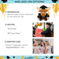 DolliBu Moose Graduation Plush Toy - Soft Huggable Graduation Stuffed Animal Dress Up with Gown and Cap with Tassel Outfit with Personalization - 6