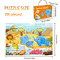 GIVEITALL Jigsaw Puzzle for Kids Ages 3-8 Year Old,36 Piece Elephant Puzzle