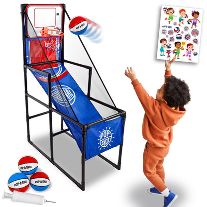 Pop-A-Shot Lil’ Pop Plus | Kids Electronic Arcade Basketball Hoop Ages 3+