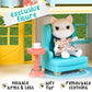 Honey Bee Acres 11" Tall Sunflower Cottage Doll Playset, 17 Pieces,White