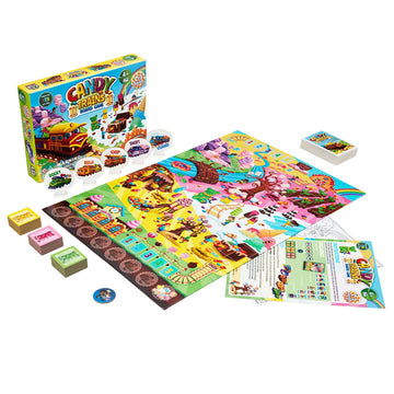 Candy Trains Board Game for Kids Ages 4+ - Build Sweet Train Tracks Together in a Fun Cooperative Game - Easy to Learn - Perfect for Family Game Night