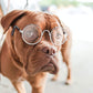 9 Pairs Doll Glasses Metal Wire Rim Clear Lens Eyewear Fabric Doll Dress Up Eyeglasses Mini Dolls Costume Accessories for 18 Inch and Other Item Dolls