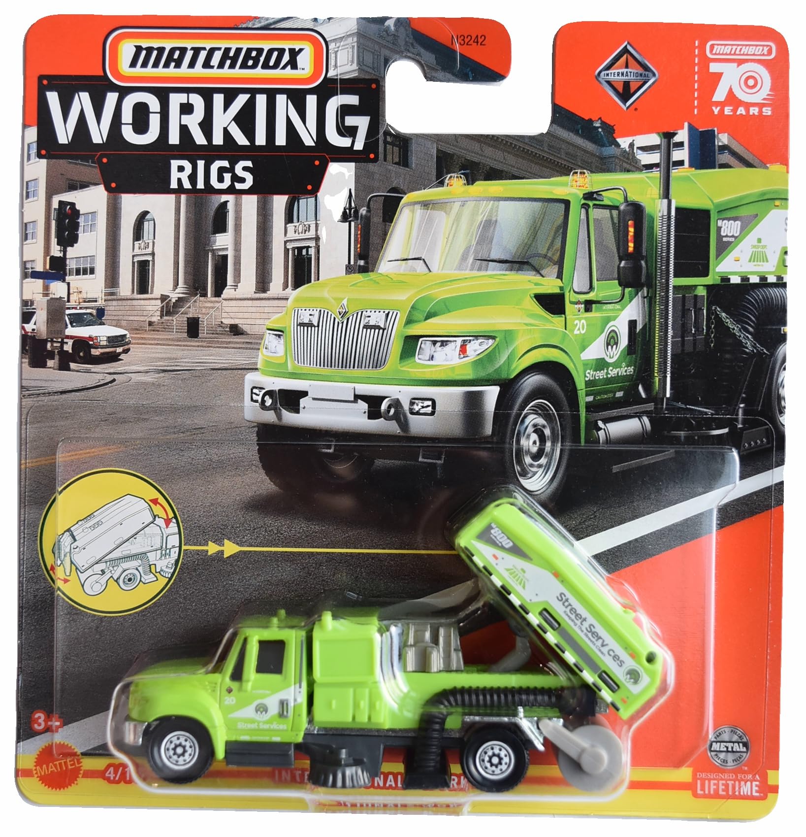 Matchbox International Workstar, Working Rigs 4/16 [Green] 70 Years