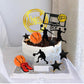 17 PCS Basketball Cake Toppers Basketball Star Themed Cake Decorations for Boy Cake Topper Sport Cake Party Decorations Sports Party Supplies (1)